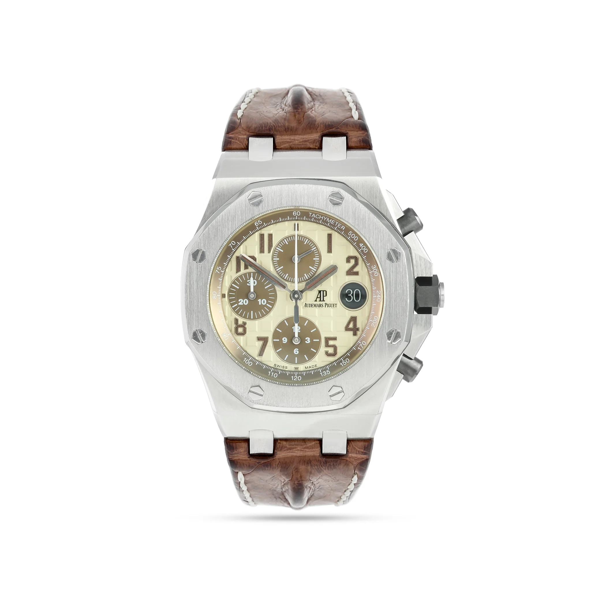 Audemars Piguet royal oak chorograph leather strap super clone replica watches in Dubai