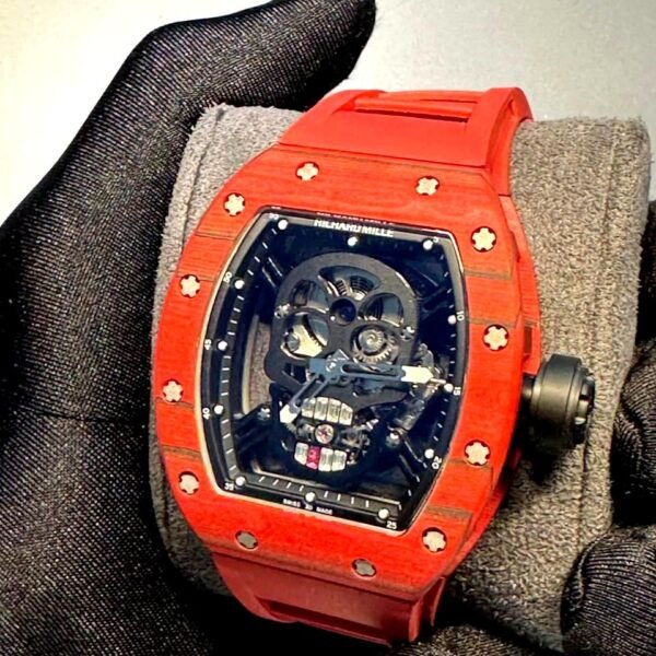 Richard Mille RM52 Skull Red watch working tourbillon super clone 1:1 watch