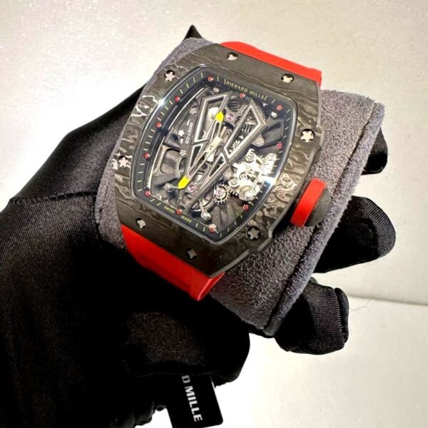 RM 27-03 carbon black with red strap super clone watch