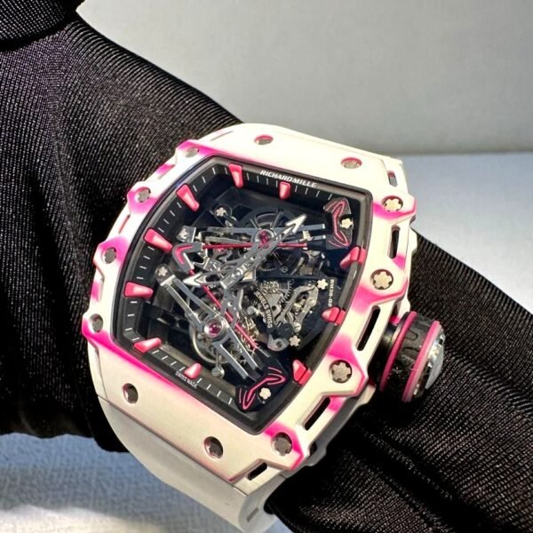 RM 38-02 white with working tourbillon super clone watches in dubai