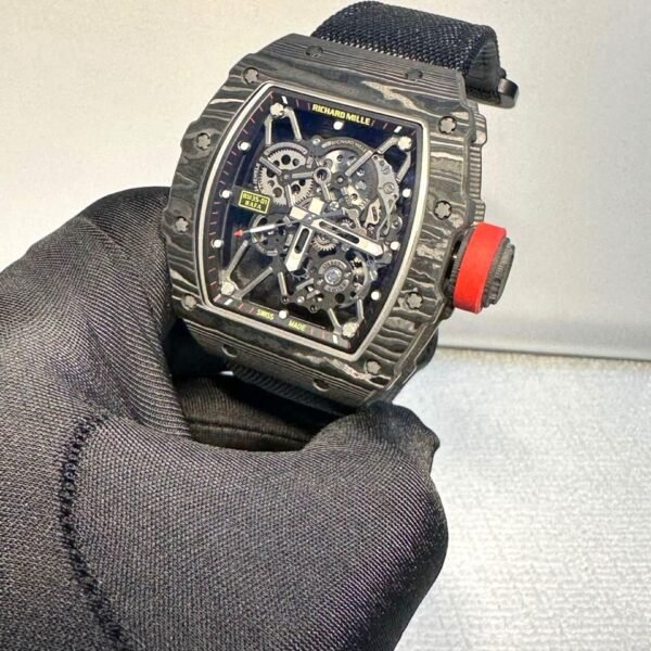 Richard Mille RM 35-01 rafa black dial with black velcro strap slim super clone watch