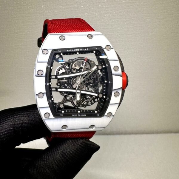 Richard Mille RM 61-01 with red velcro strap super clone replica watches in Dubai