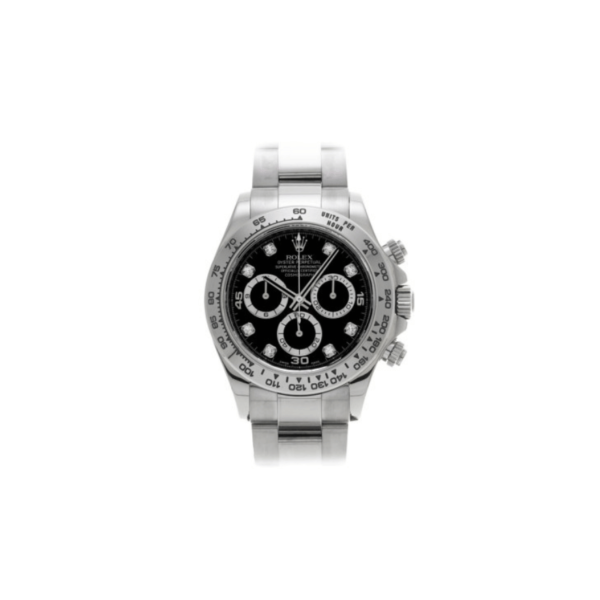 ROLEX DAYTONA BLACK DIAL STEEL ULTRA SLIM SUPER CLONE WATCH