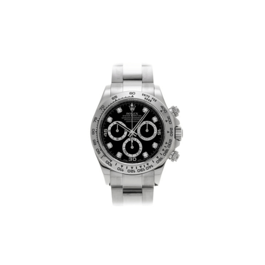 ROLEX DAYTONA BLACK DIAL STEEL ULTRA SLIM SUPER CLONE WATCH