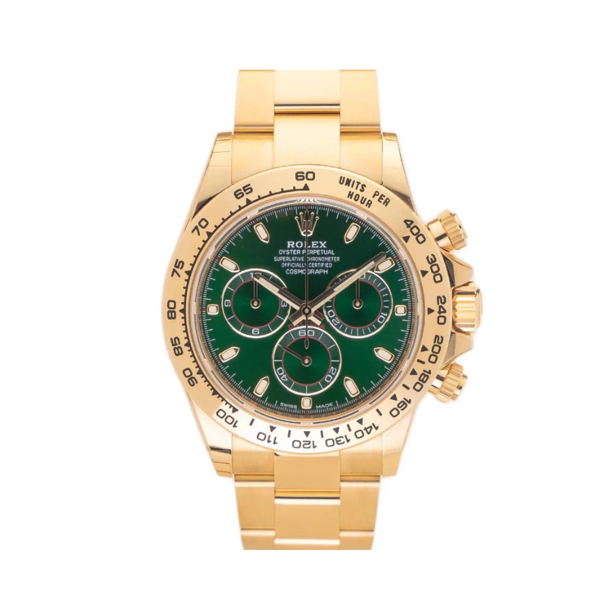 Rolex Cosmograph Daytona full gold green dial super clone watch