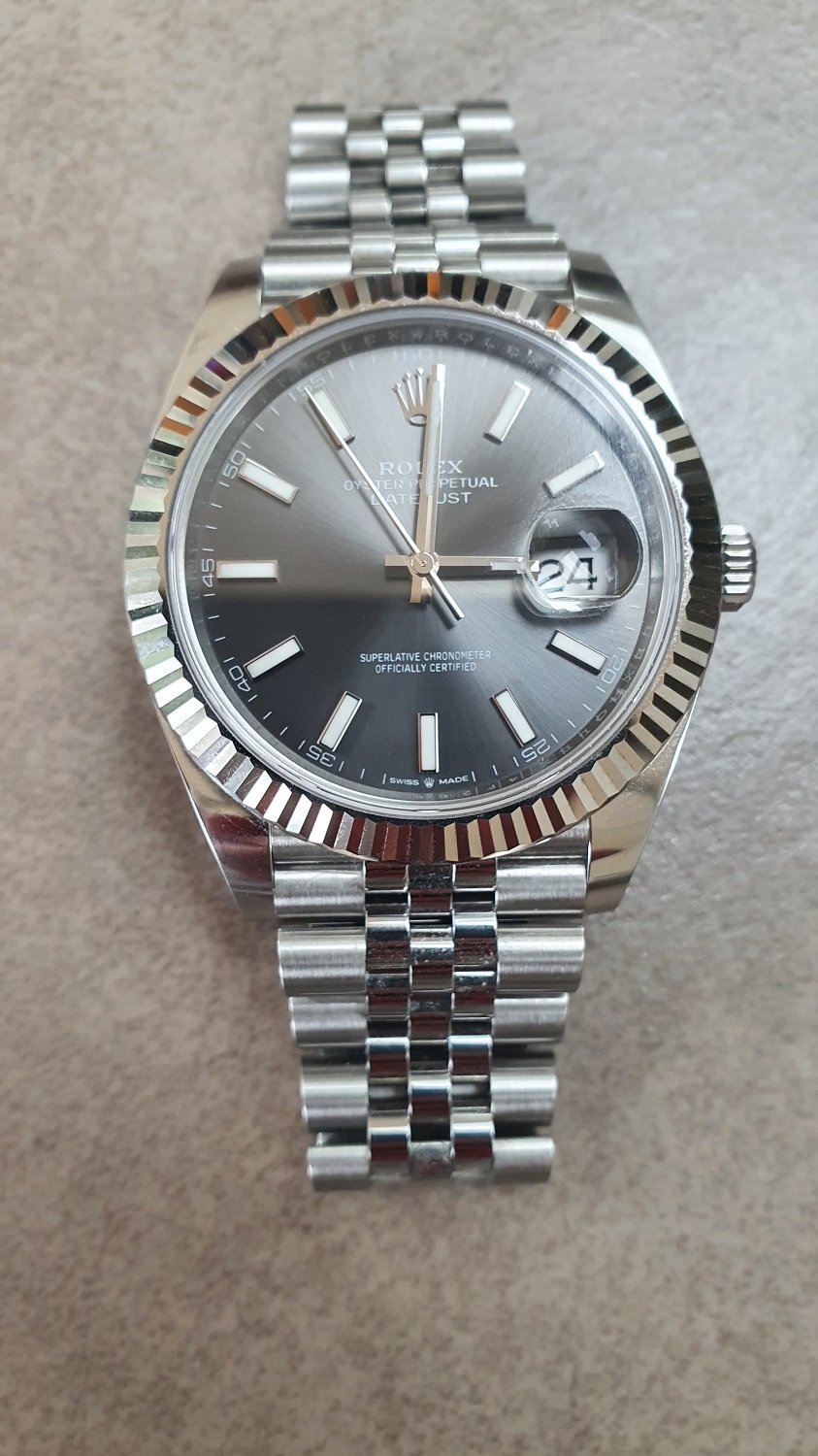 Rolex Datejust brown dial rose gold dual tone super clone watches in dubai at watchesindubai.com