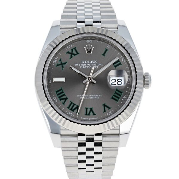 Rolex Datejust roman edition grey dial full steel super clone watch