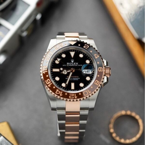 Rolex GMT master super clone dual tone rose gold watch