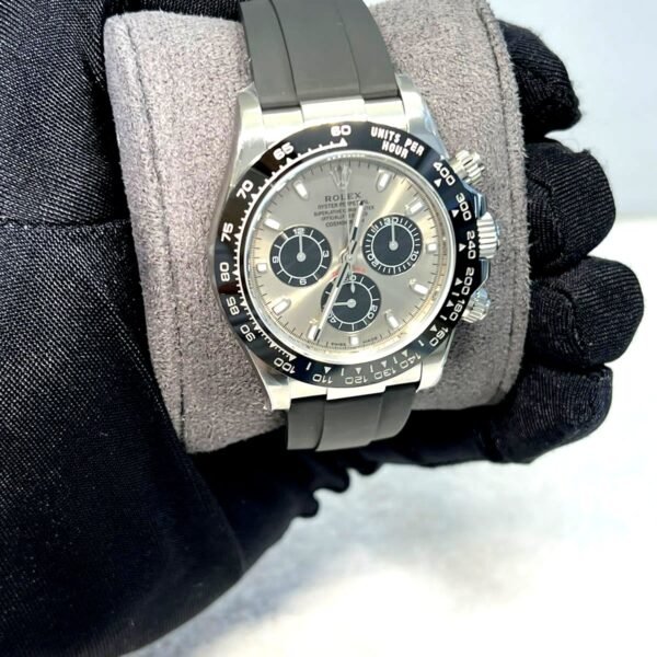 Rolex Cosmograph Daytona  Grey Dial  rubber strap super clone watch