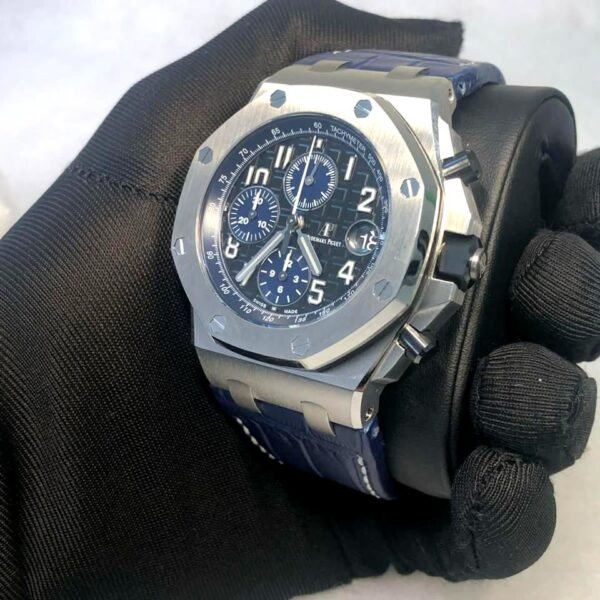Audemars Piguet Royal Oak Offshore black dial blue strap 1:1 Super clone watch
