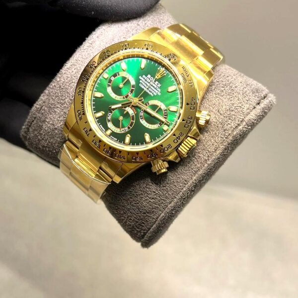 Rolex Cosmograph Daytona full gold green dial super clone watch