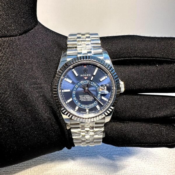 ROLEX SKY DWELLER BLUE DIAL JUBILEE BRACELET SUPER CLONE WATCH