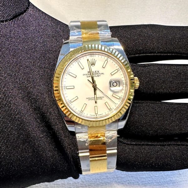 Rolex Datejust 41 Two-Tone white dial super clone replica watches in dubai