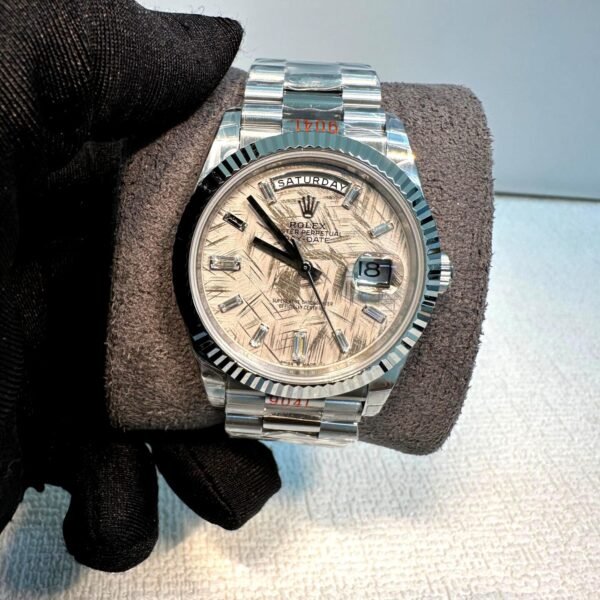 Rolex Day-Date 40 White Gold Meteorite Dial