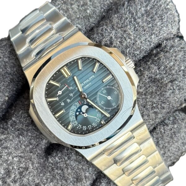 Patek Philippe Nautilus 5712/1A BLUE BLACK DIAL SWISS SUPER CLONE WATCH COMPLETE WORKING